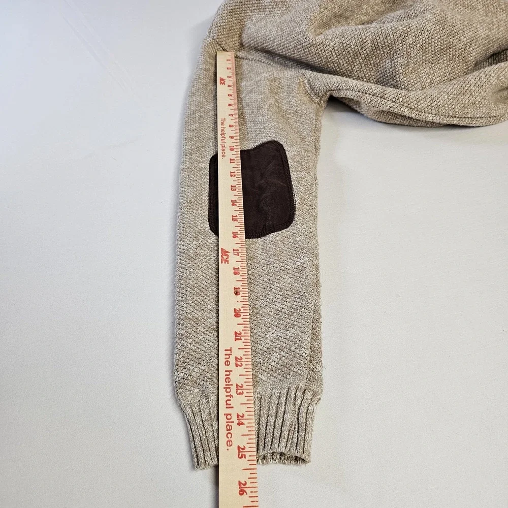 Buffalo David Bitton 1/4 Snap High Neck Fleece-Lined Sweater Mens Large READ